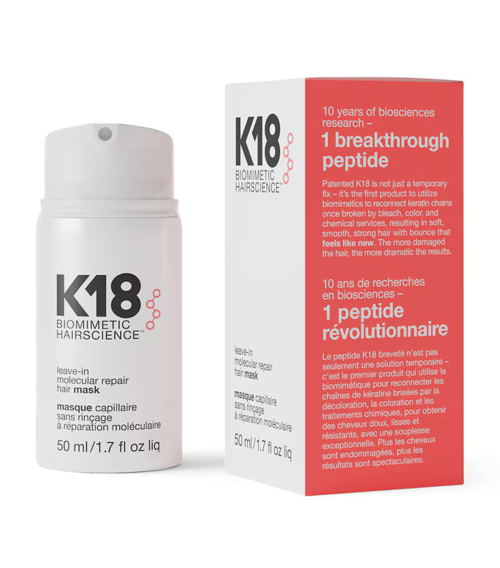 K18 4分鐘免沖洗修護髮膜 50m (Leave-In Molecular Repair Hair Mask)