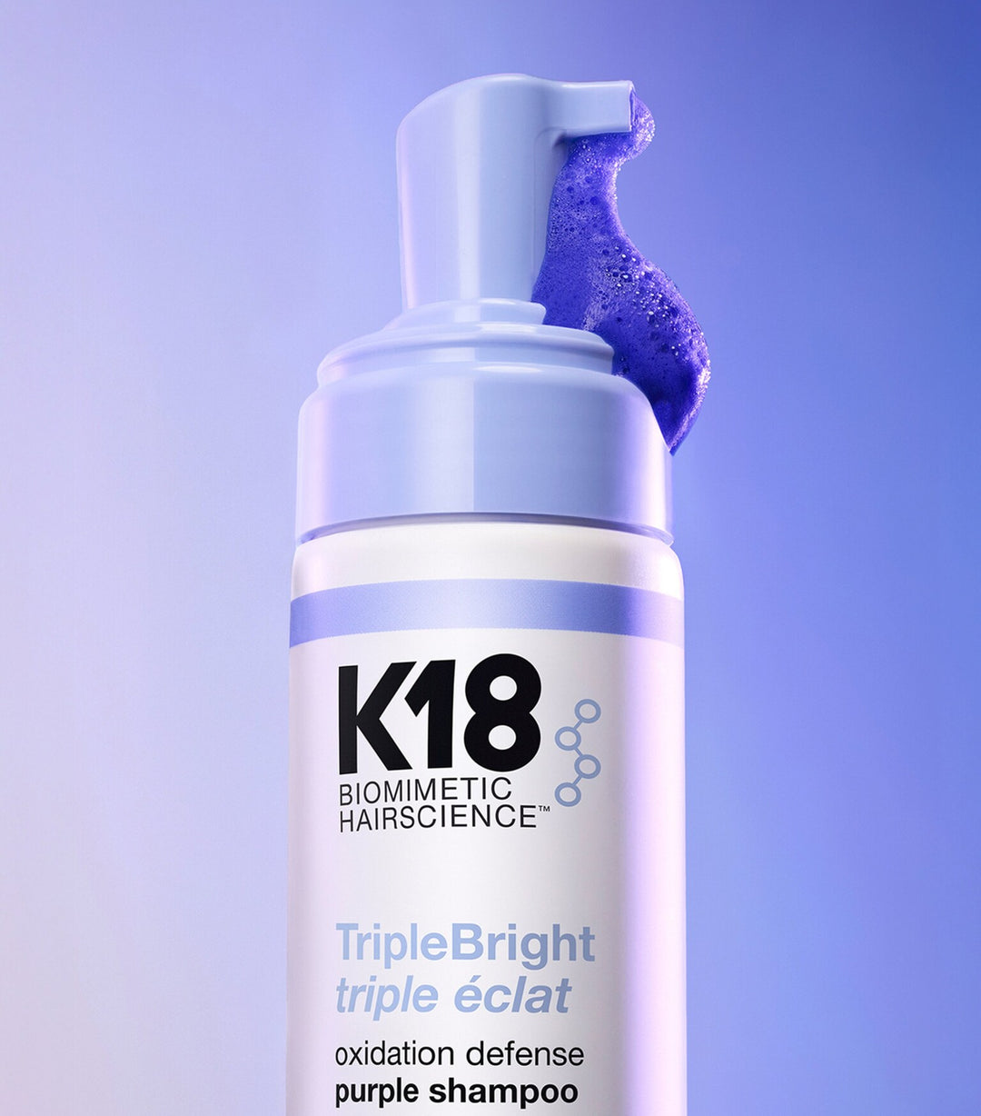 K18 TripleBright 三效抗黃紫色洗頭水（泡沫）125ml