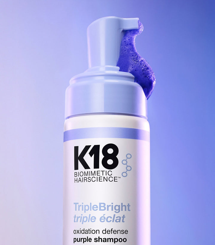 K18 TripleBright 三效抗黃紫色洗頭水（泡沫）125ml