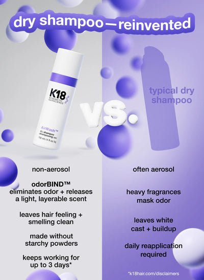AirWash™ dry shampoo 零感淨髮噴霧