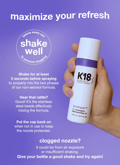 AirWash™ dry shampoo 零感淨髮噴霧