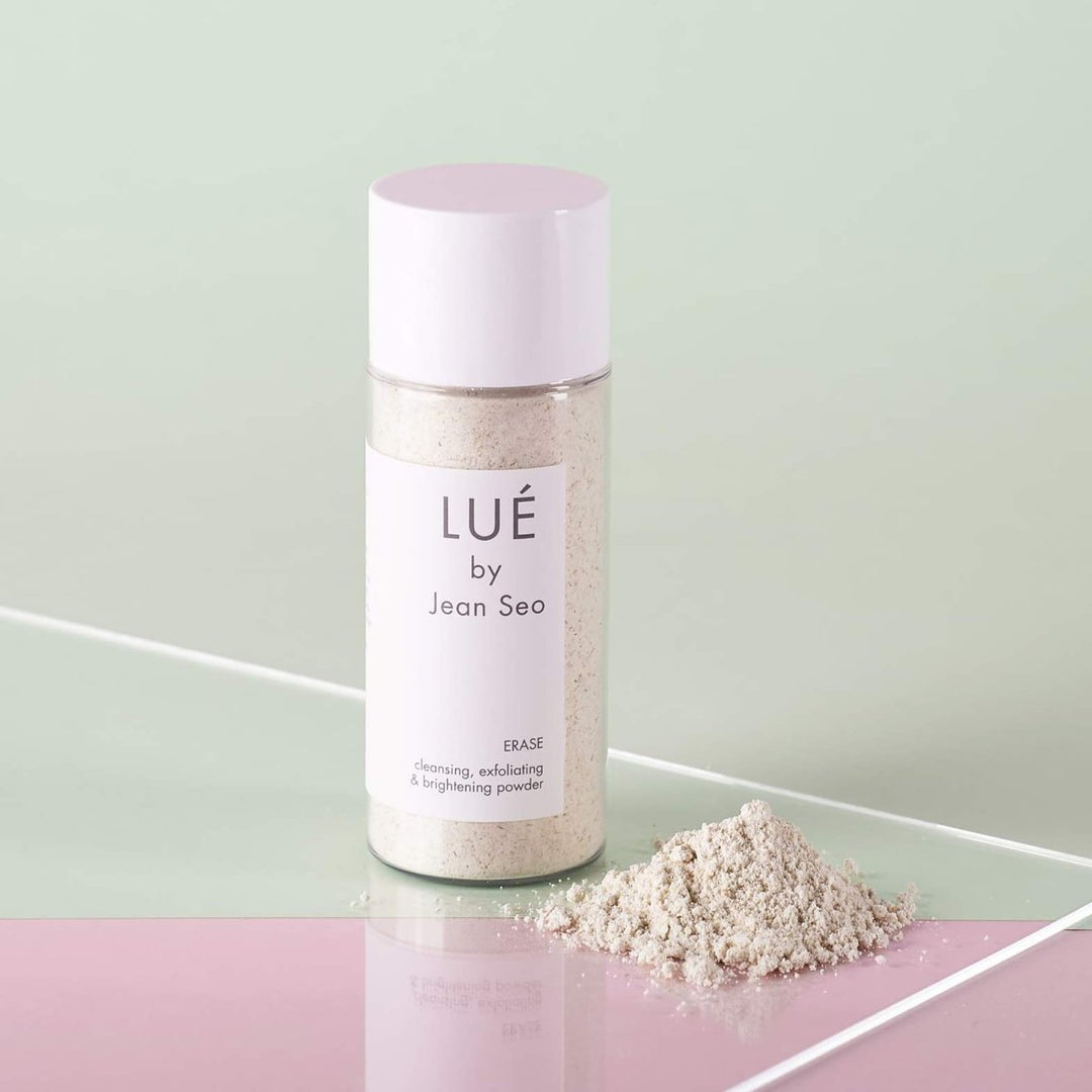 Fine oatmeal powder texture for sensitive skin brightening 溫和磨砂質感