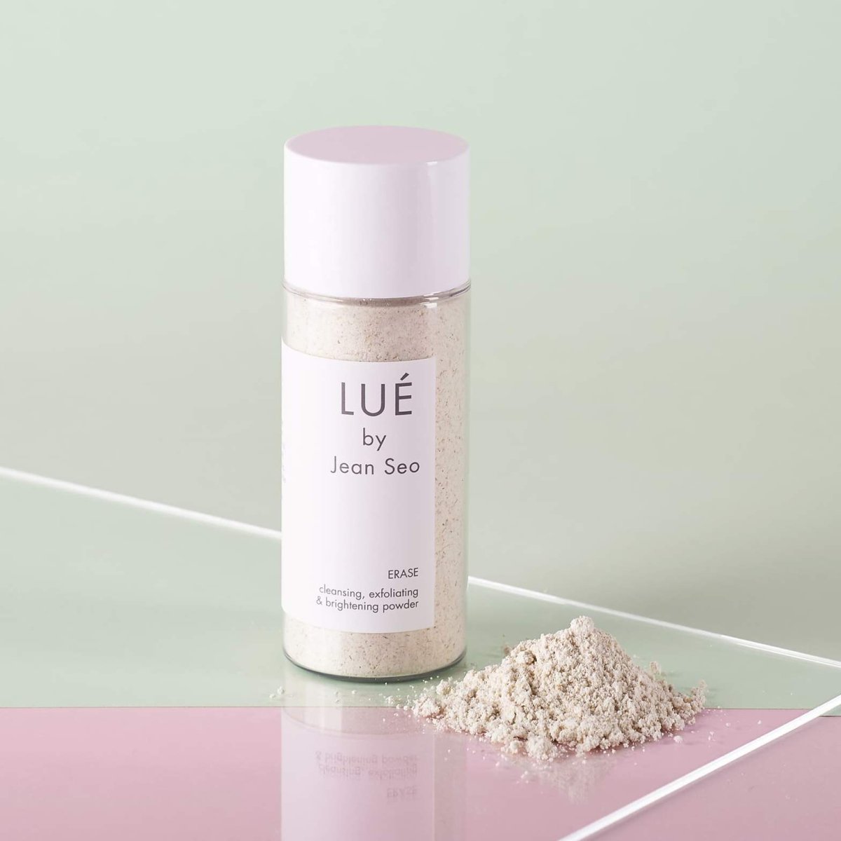 Fine oatmeal powder texture for sensitive skin brightening 溫和磨砂質感